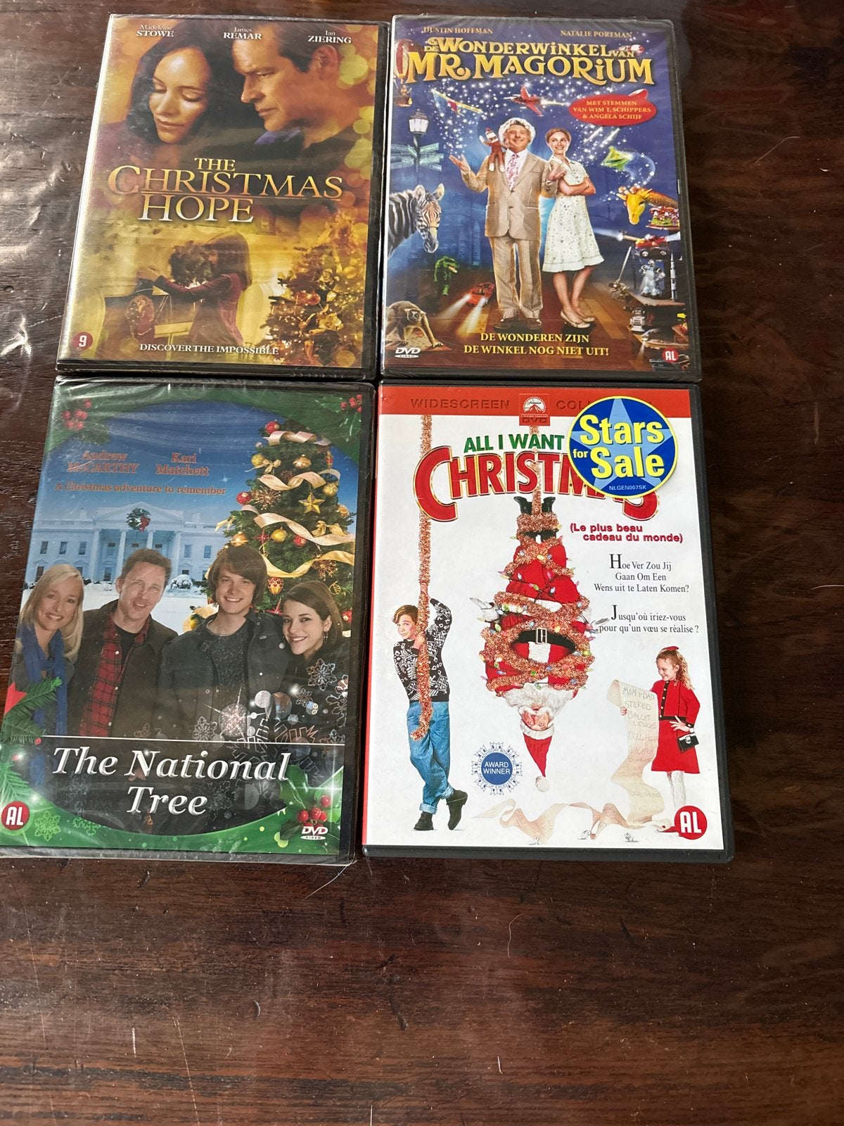 4 Kerst DVD's: The Christmas Hope, Mr. Magorium, The Nationa, Ophalen of Verzenden, Zo goed als nieuw