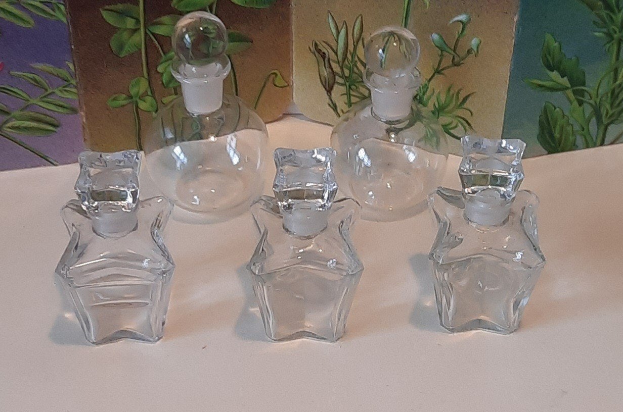 Oude Parfum Flesjes Glas, Verzenden, Zo goed als nieuw, Parfumfles