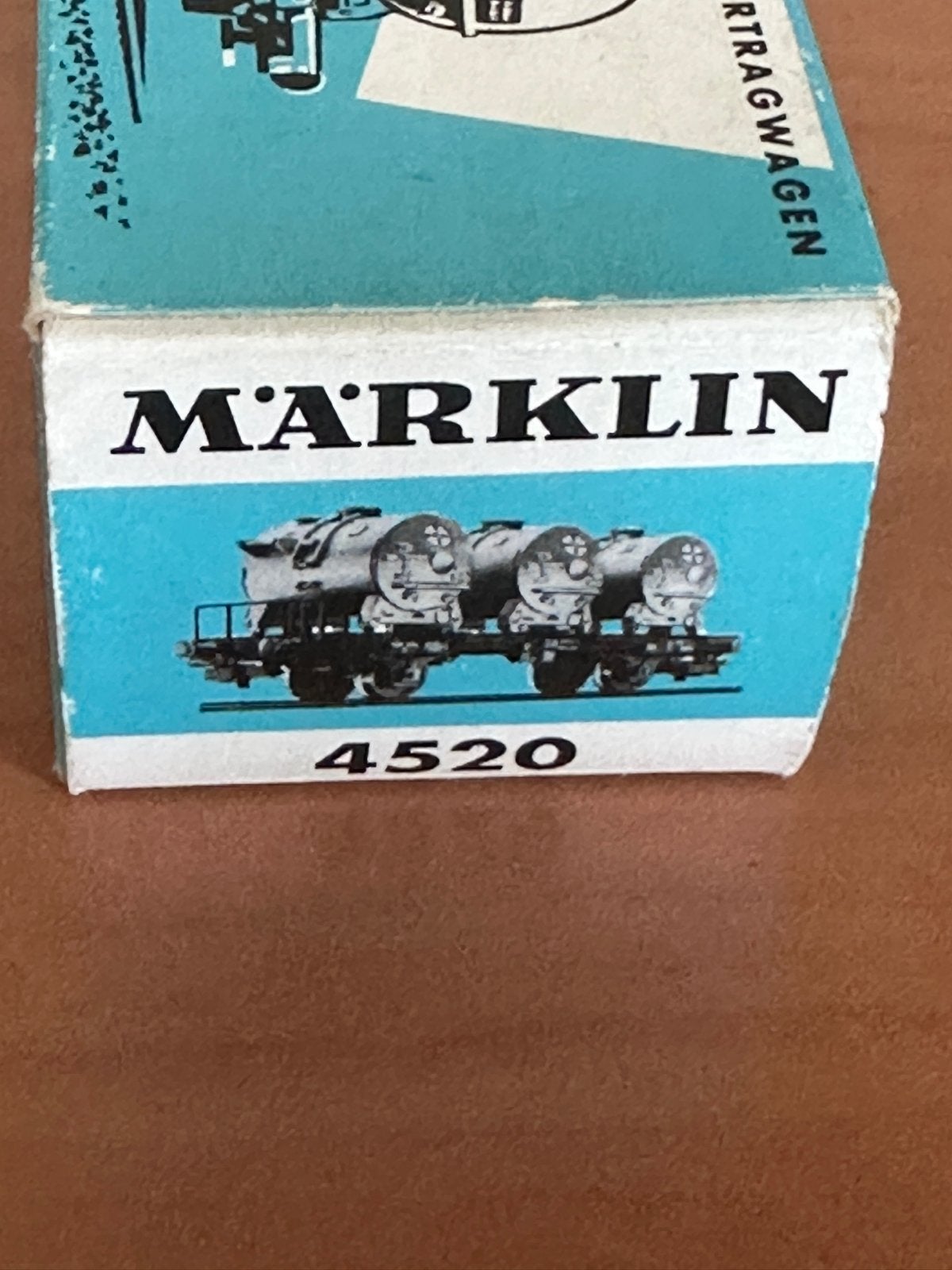 Märklin H0 4520 Containerwagen DB met 3 Bayer kogelcontainer, Wisselstroom, Wagon, Ophalen of Verzenden, Zo goed als nieuw