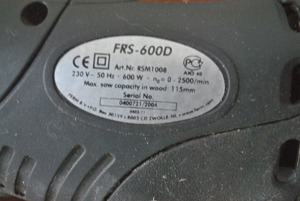 Reciprozaag, Ferm FRS 600D, Gebruikt, 70 mm of meer, 600 tot 1200 watt, Ophalen of Verzenden