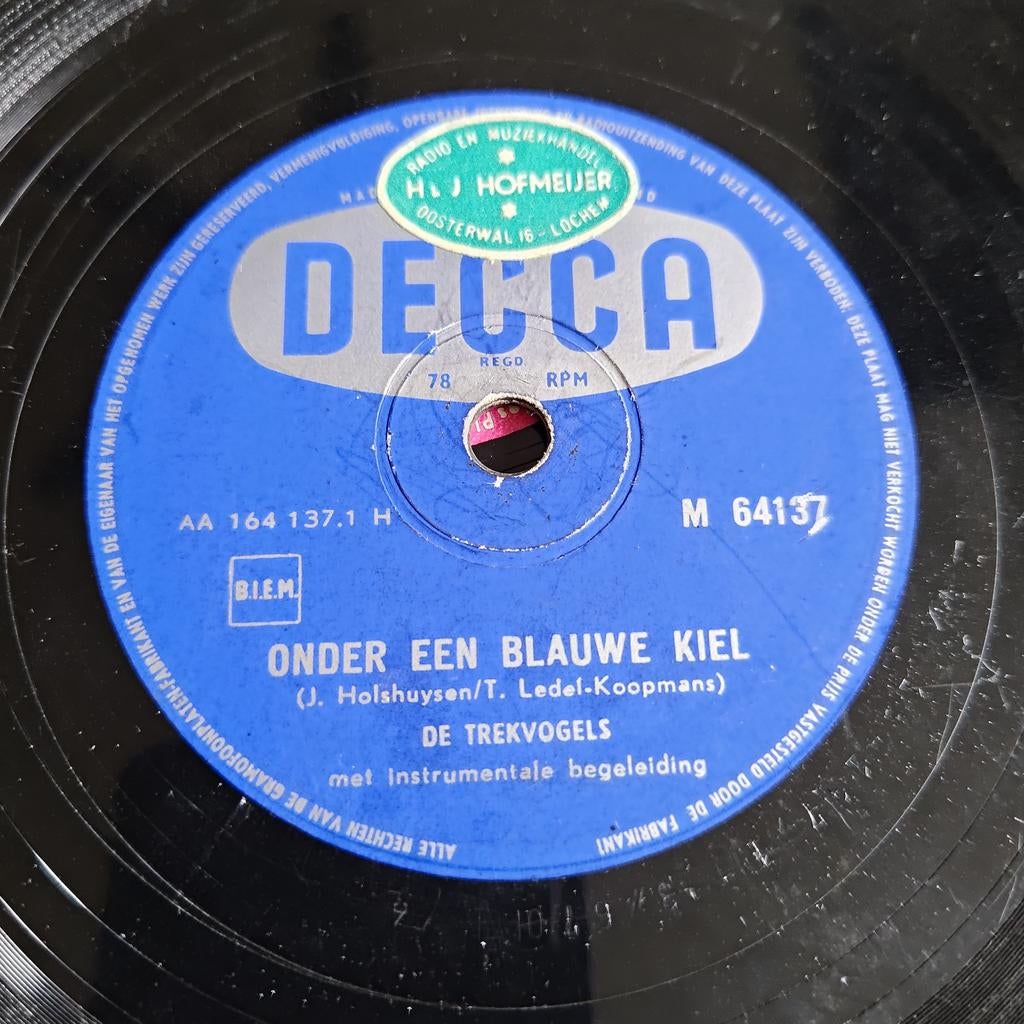 De Trekvogels - Een Blauwe Kiel / Kleine Schooier 78 R, Ophalen of Verzenden, Gebruikt, 10 inch