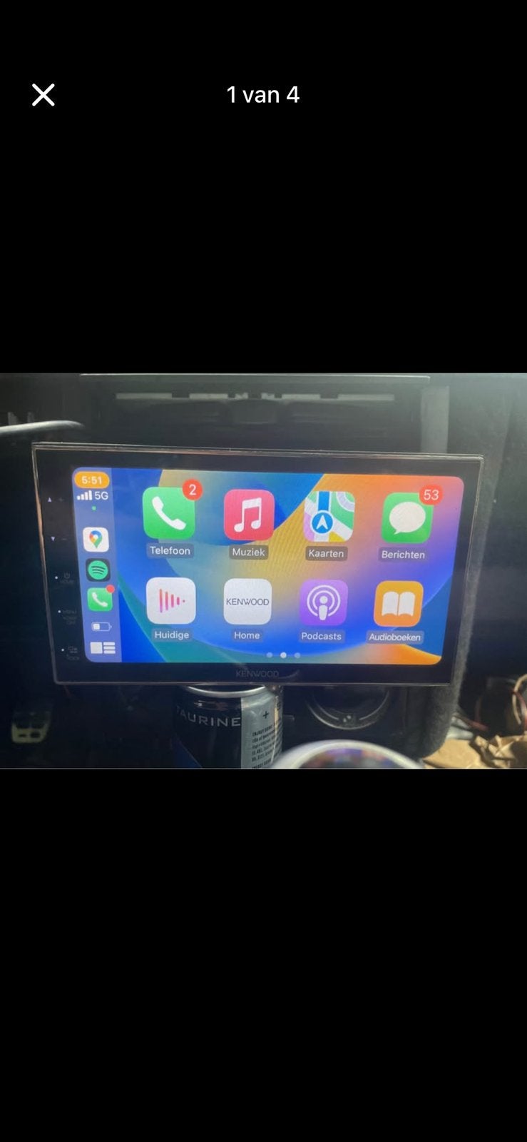 Kenwood radio met CarPlay, Ophalen of Verzenden, Zo goed als nieuw