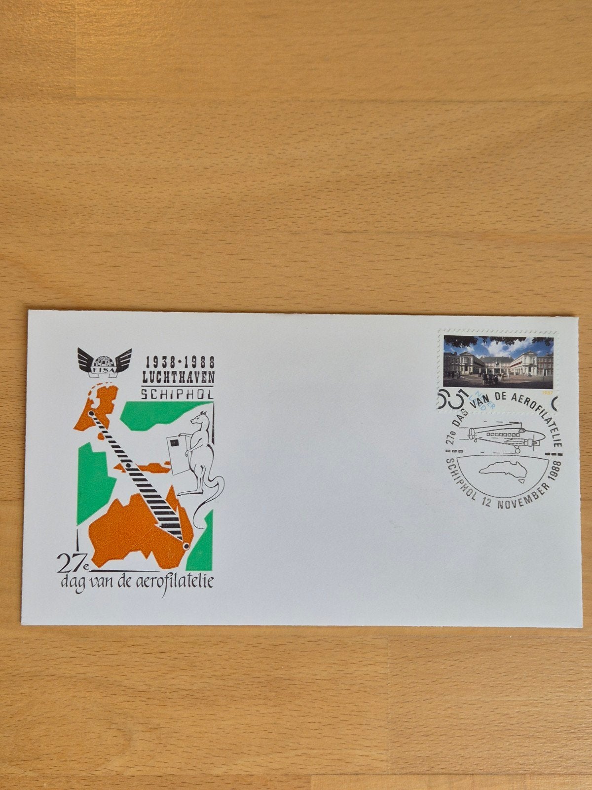 Envelop luchtvaart Schiphol, Ophalen of Verzenden, Envelop