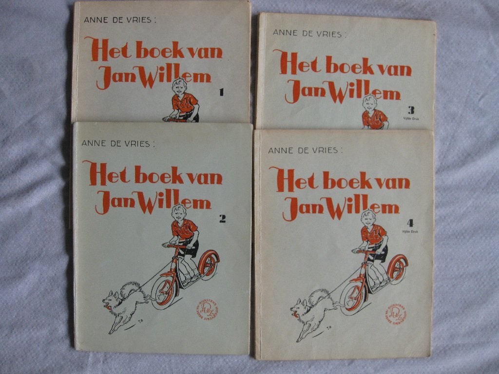 Anne de Vries.  Het boek van Jan Willem, 4 delen., Ophalen, Gelezen, Fictie algemeen