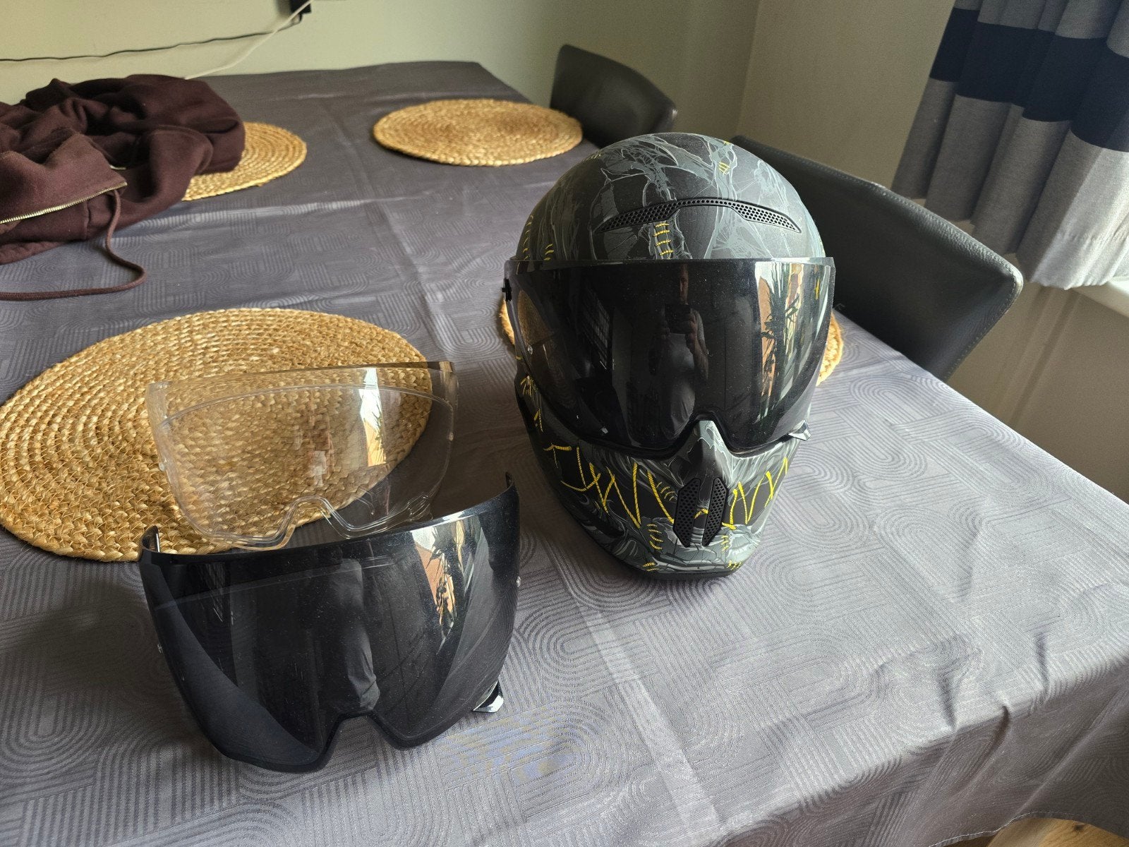 Ruroc Atlas 3.0 Dark Harvest motorhelm - Maat S, Overige merken, Ophalen of Verzenden, Integraalhelm, S