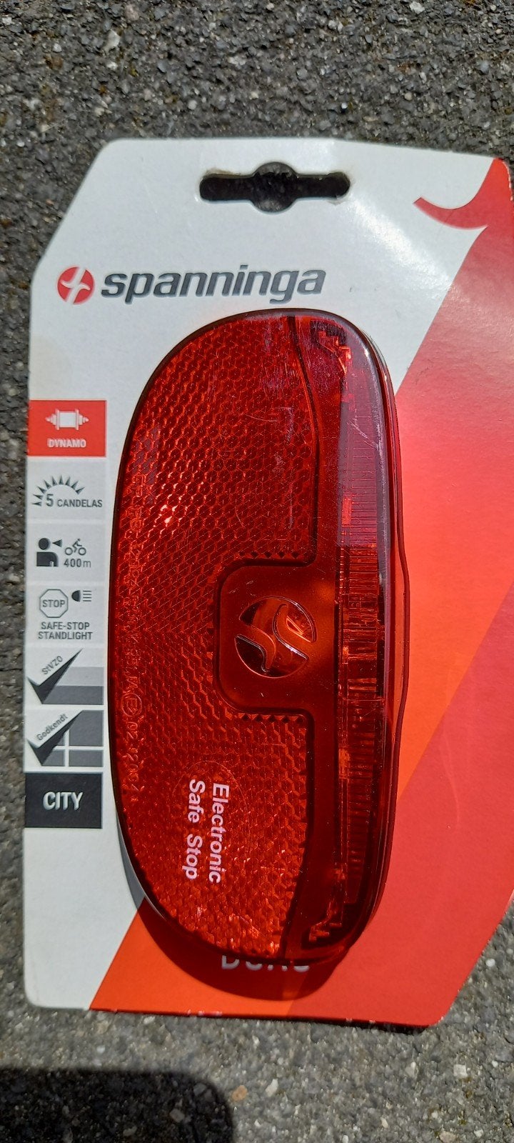 Nieuw Spanninga achterlicht, Ophalen of Verzenden, Batterij, Achterlicht