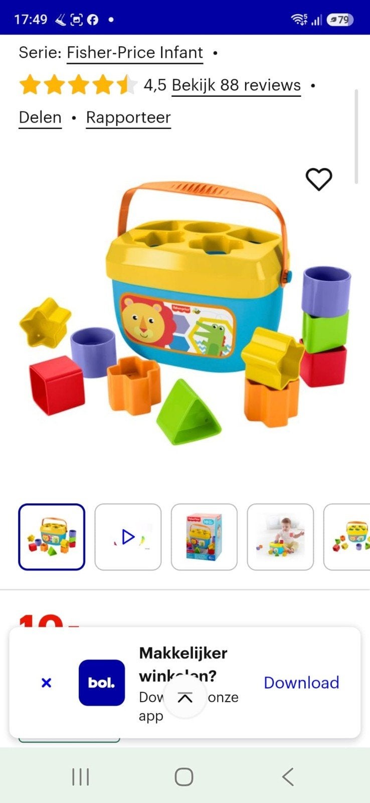 Fisher-Price Vormenstoof, Kinderen en Baby's, Ophalen of Verzenden, Speelset