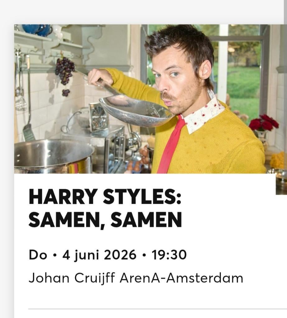 Tickets HARRY STYLES, Tickets en Kaartjes, Evenementen en Festivals, Twee personen