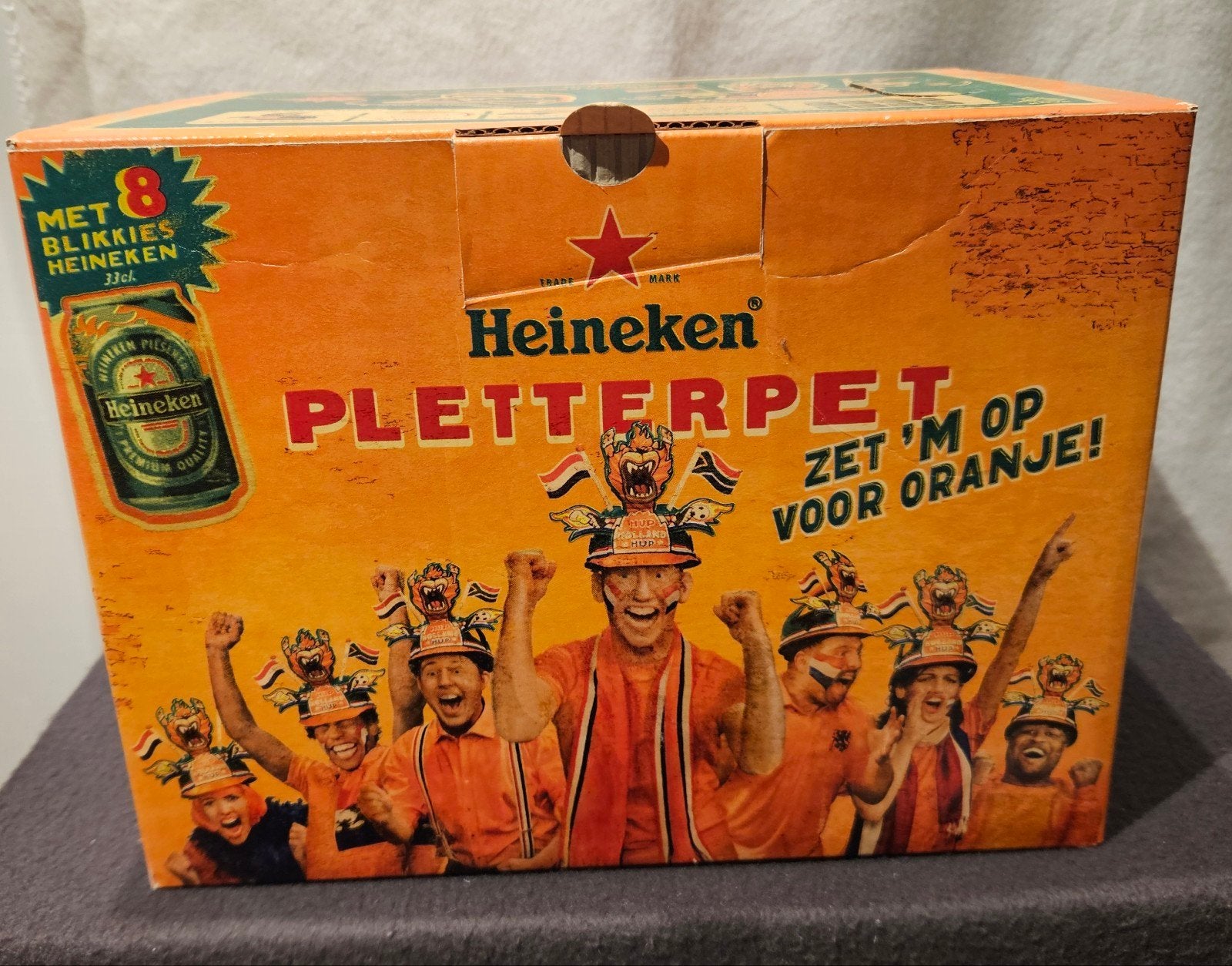 Originele Heineken Pletterpet WK Voetbal Zuid-Afrika 2010, Ophalen of Verzenden, Nieuw, Overige typen, Heineken