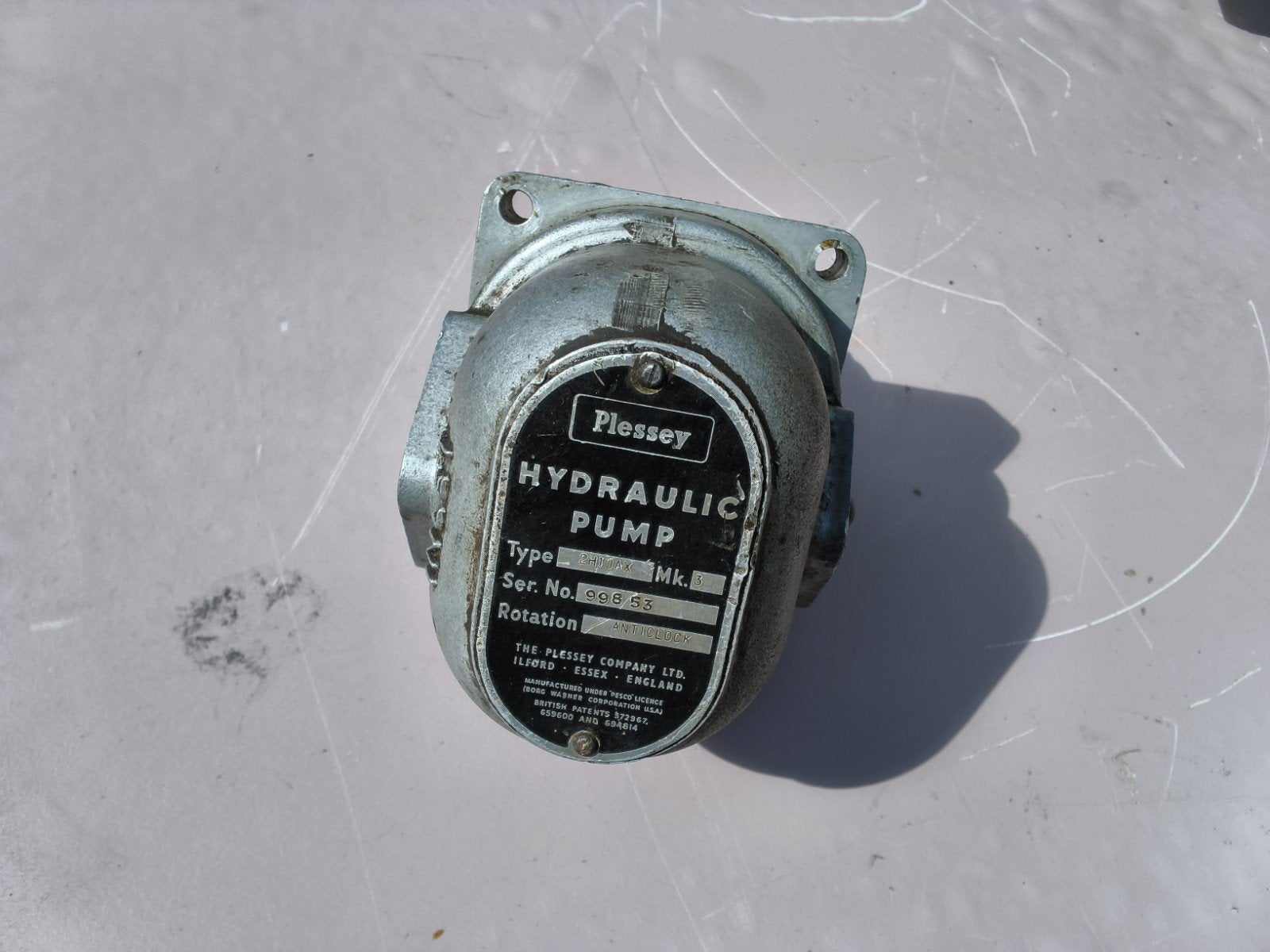 Plessey Hydraulische Pomp - Type 100853, Ophalen