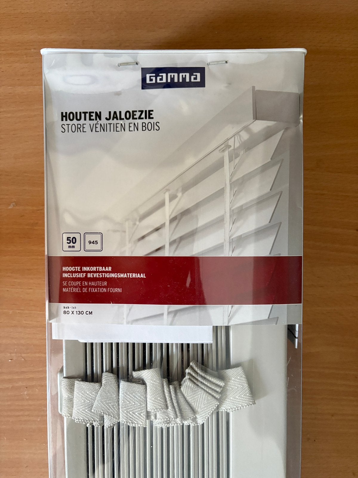 Jaloezie Gamma grijs beige 80x130cm, Ophalen, Zo goed als nieuw, Beige