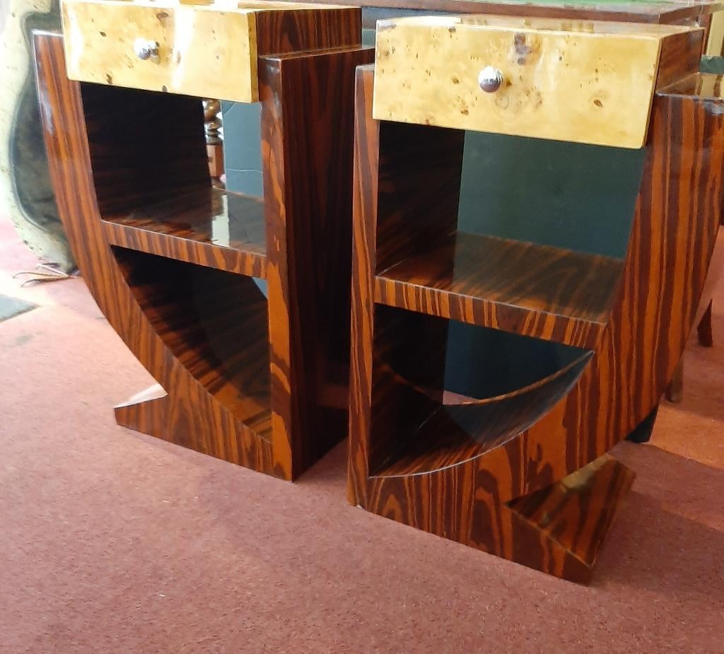 Stel Art Deco palissander kastjes, Antiek en Kunst, Antiek | Meubels | Kasten, Ophalen of Verzenden