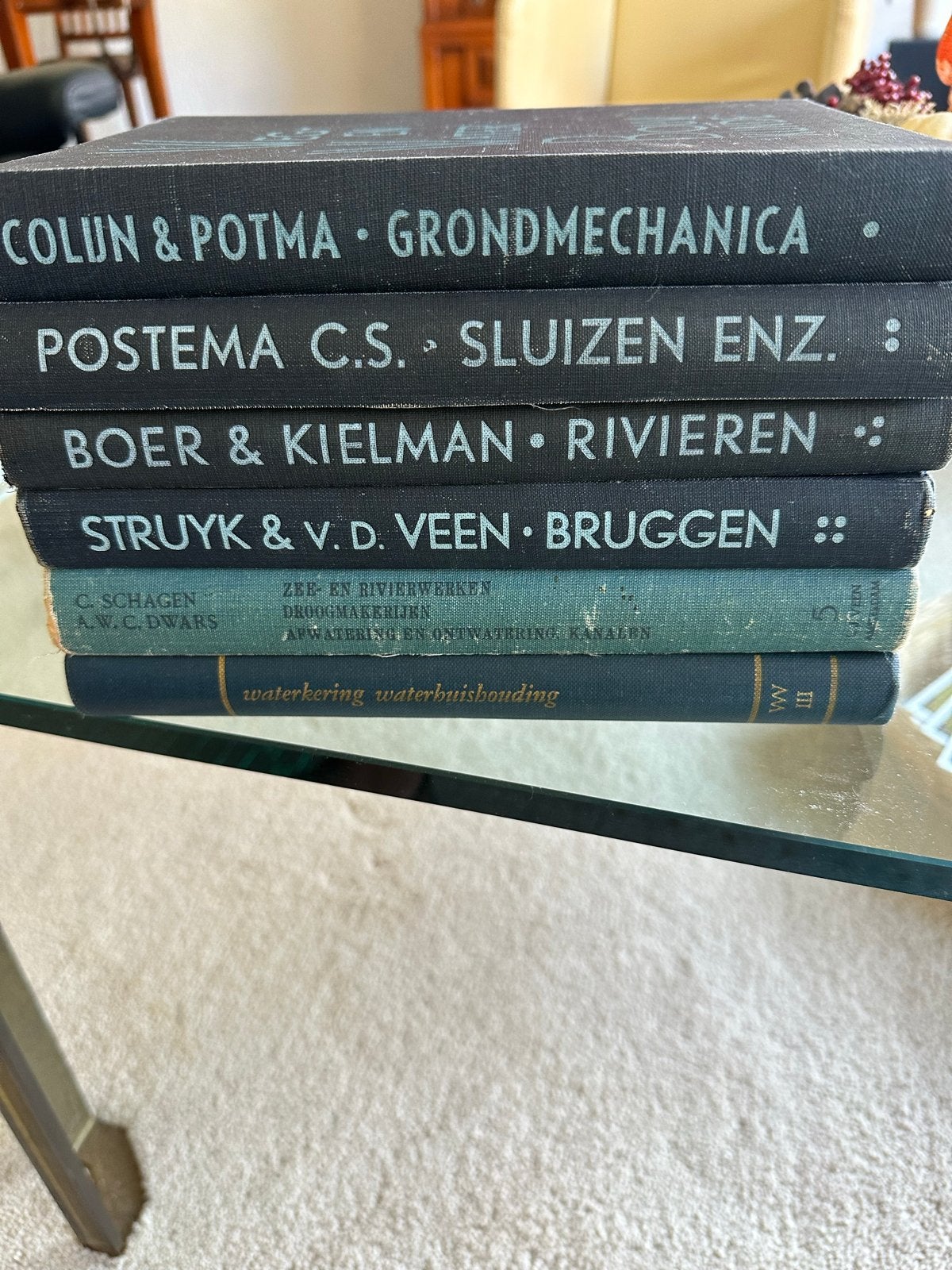 Weg- en Waterbouwkunde boeken (set van 6), Boeken, Ophalen, Gelezen, Bouwkunde