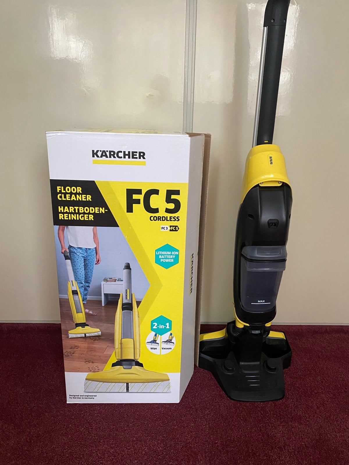 Kärcher FC 5 Cordless Vloerreiniger met opladers, Ophalen of Verzenden, Zo goed als nieuw