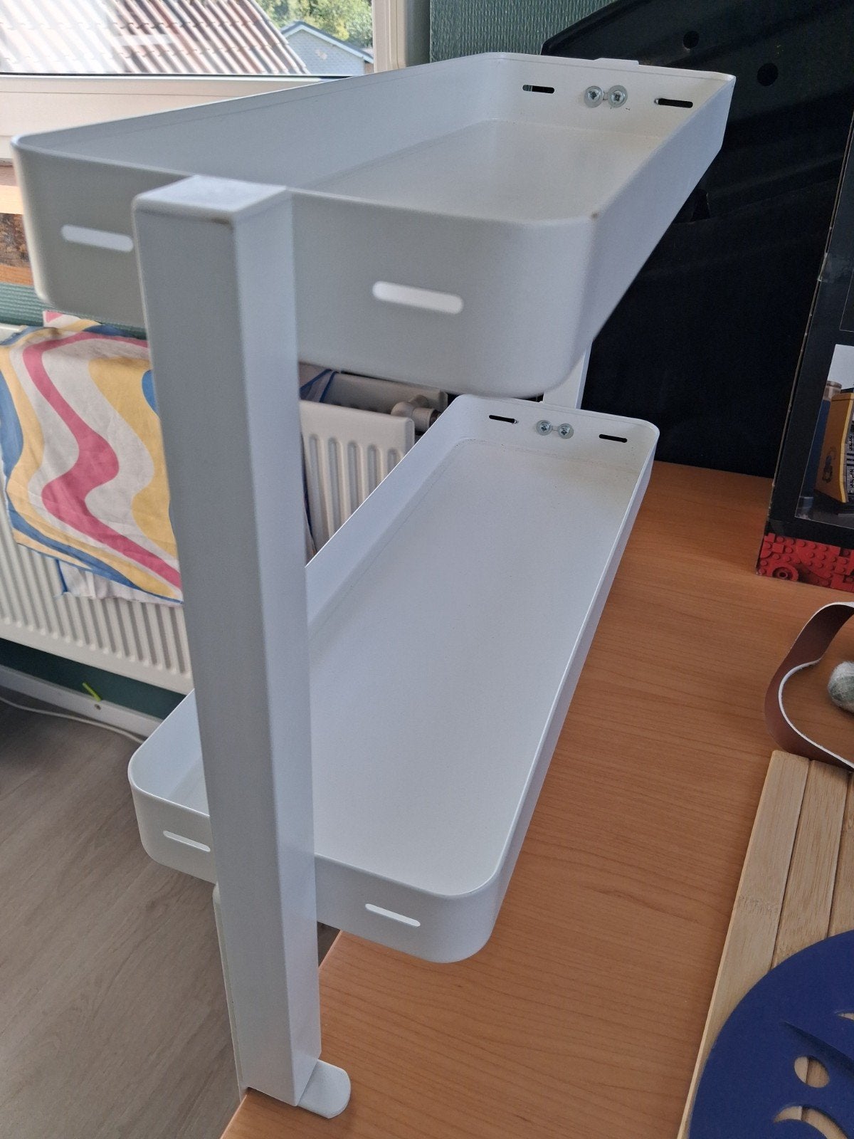 IKEA VATTENKAR Bureauplank / Bureau-organizer (Wit) –, Ophalen of Verzenden, Zo goed als nieuw, Minder dan 140 cm, Minder dan 70 cm