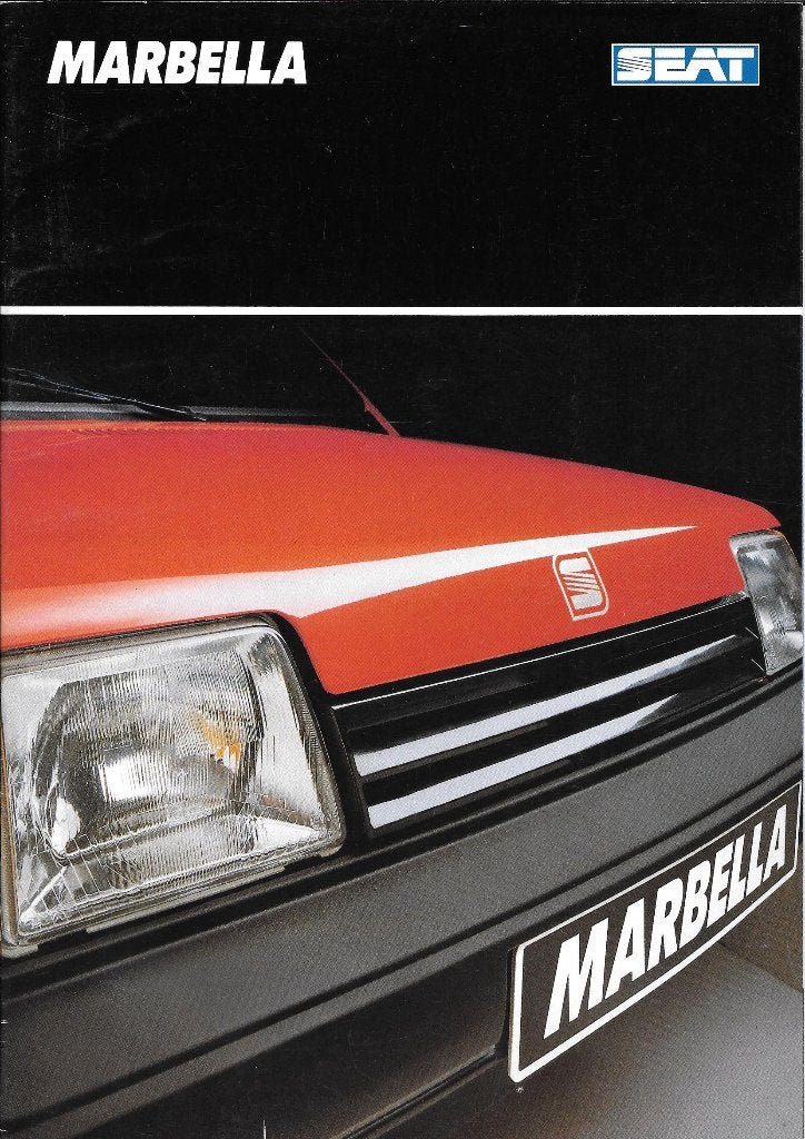SEAT MARBELLA  1990,  folder + originele foto's, Ophalen of Verzenden, Zo goed als nieuw, Overige merken