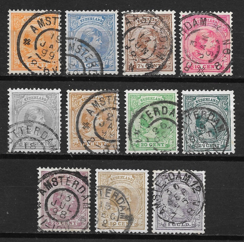Nvph 34-44 gebruikt cw 178,00 C, Postzegels en Munten, Ophalen of Verzenden