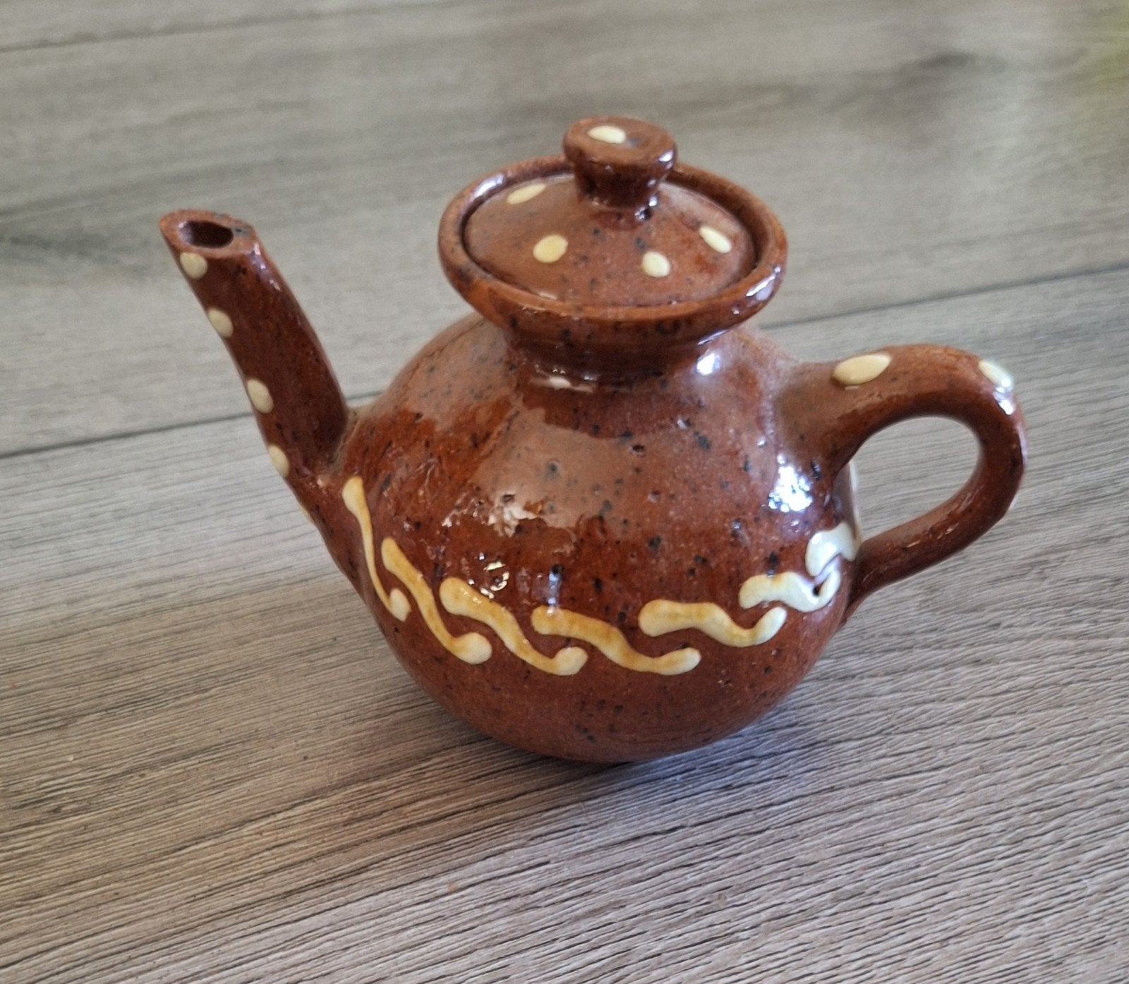 Vintage Workumer theepotje R.F. de Boer – 8  10 cm, Antiek en Kunst, Ophalen of Verzenden