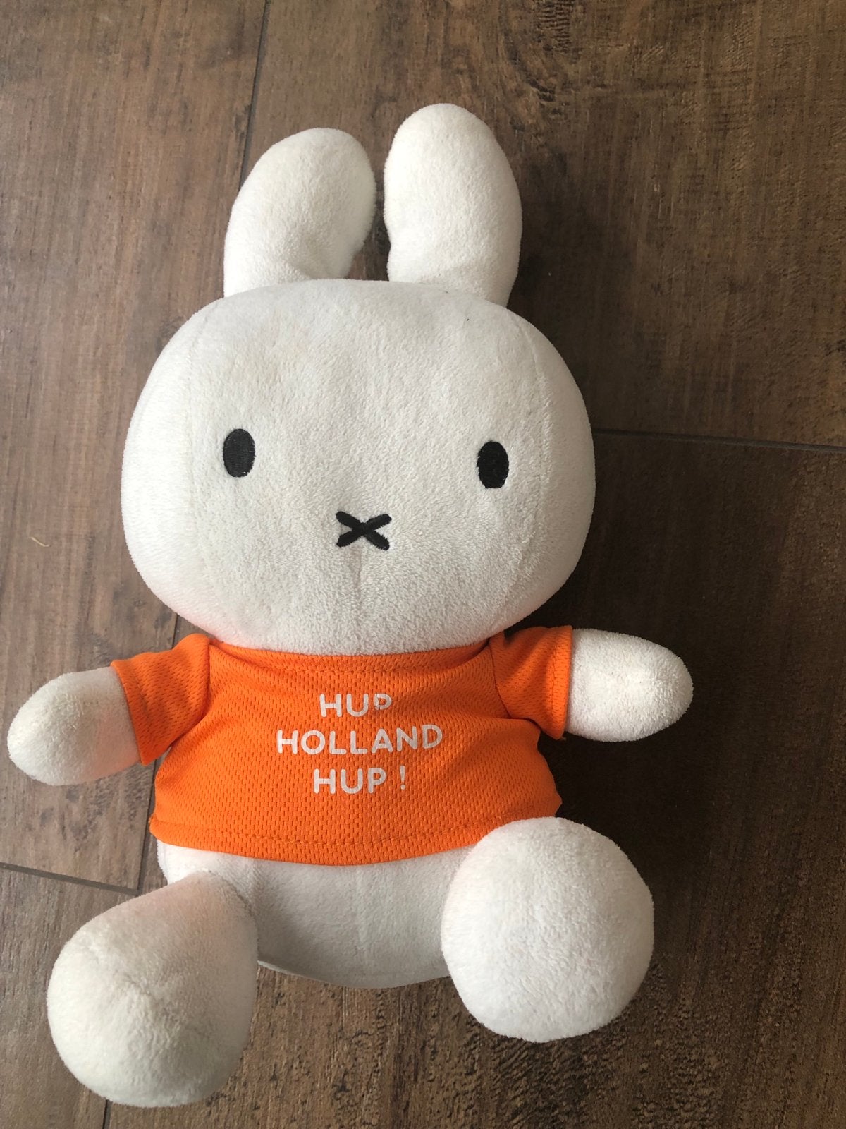 Nijntje knuffel Hup Holland Hup - Oranje shirt 30 cm, Gebruikt, Overige merken, Konijn, Nijntje
