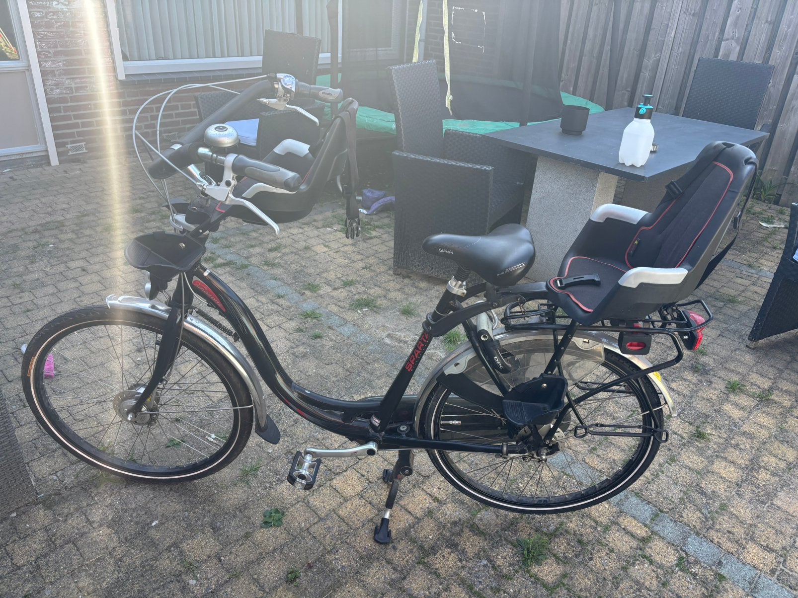 Sparta moederfiets compleet, Ophalen, 2 zitjes, Sparta, 53 tot 56 cm