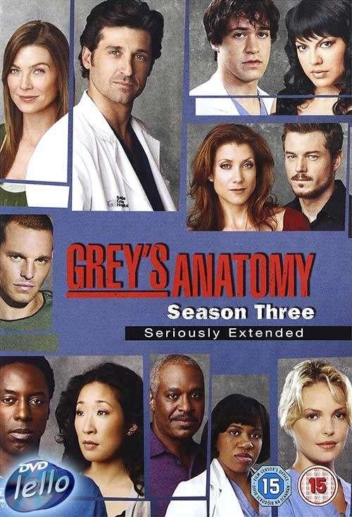 Grey's Anatomy, Seizoen 3 (2006-07 Patrick Dempsey) NS UKNLO, Cd's en Dvd's, Dvd's | Tv en Series, Vanaf 12 jaar, Ophalen of Verzenden