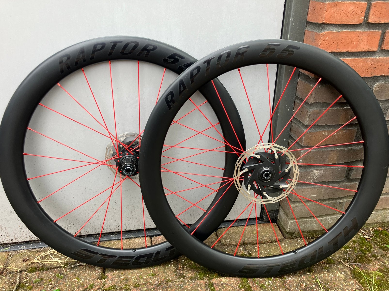 Te koop Set Stealth Raptor 55 carbon tube wielen, Ophalen of Verzenden, Zo goed als nieuw