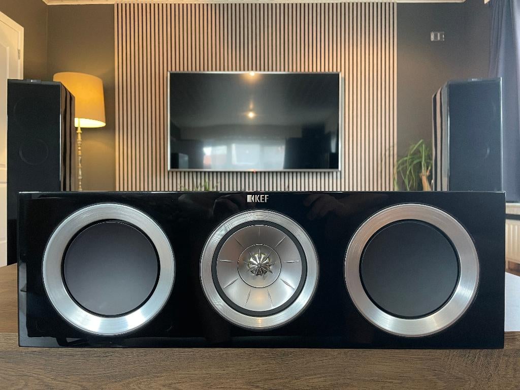 KEF R200c Center Speaker - Topklasse Geluid (zwart)