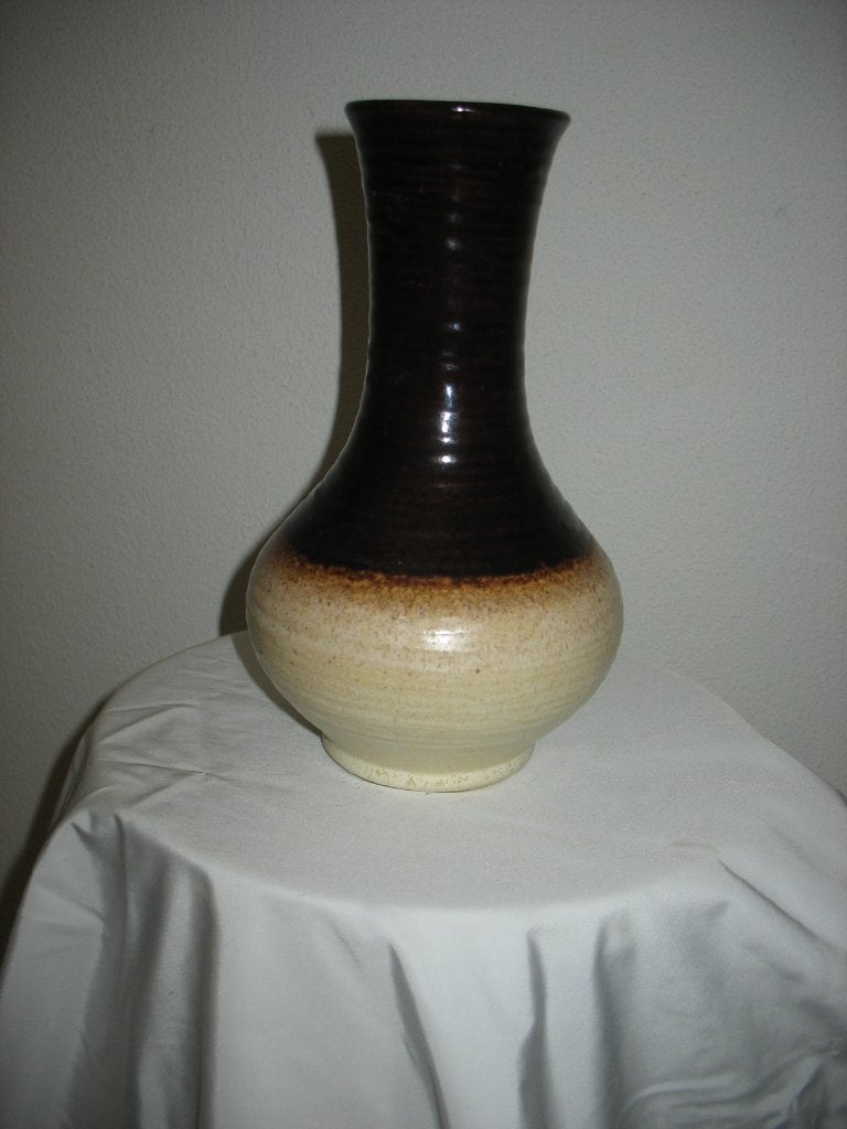 Vaas-Keramiek West Germany Room/Bruin Zolderopruiming, Ophalen of Verzenden