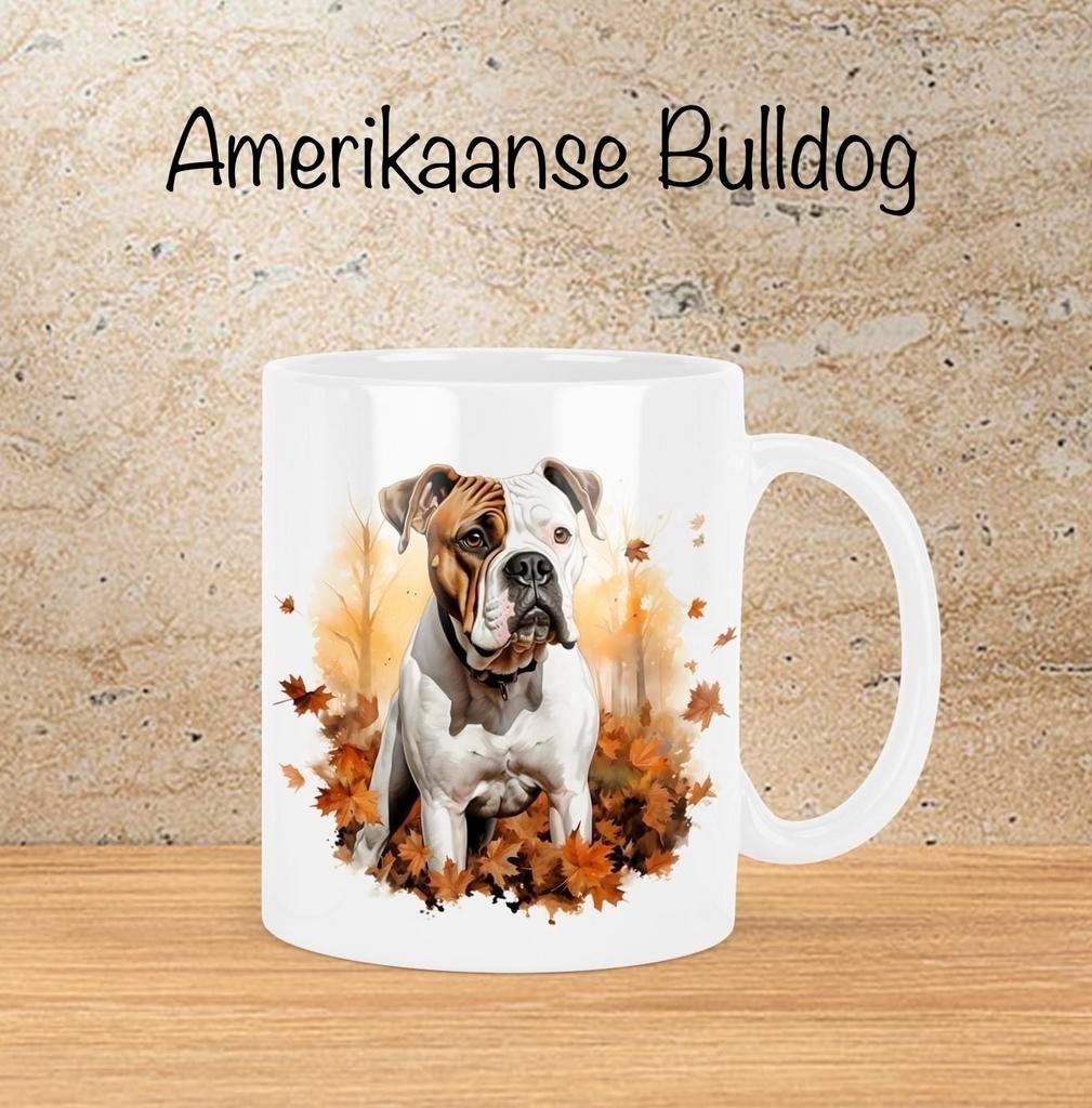 Amerikaanse Bulldog Herfstmok, Verzenden, Nieuw, Overige stijlen, Kop(pen) en/of Schotel(s)