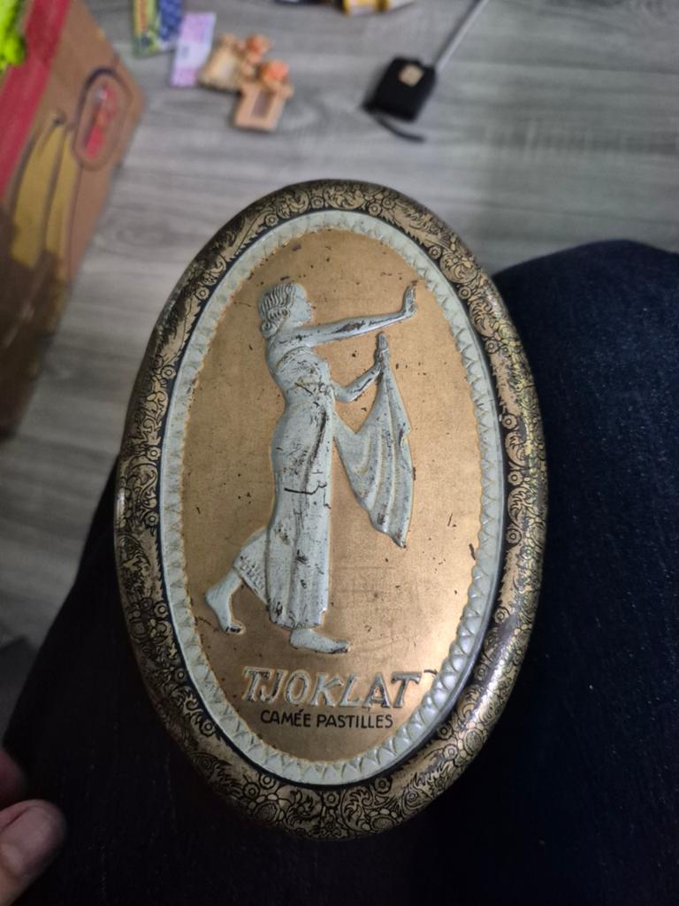Vintage Tjoklat Camee Pastilles Blik - Amsterdam, Ophalen of Verzenden