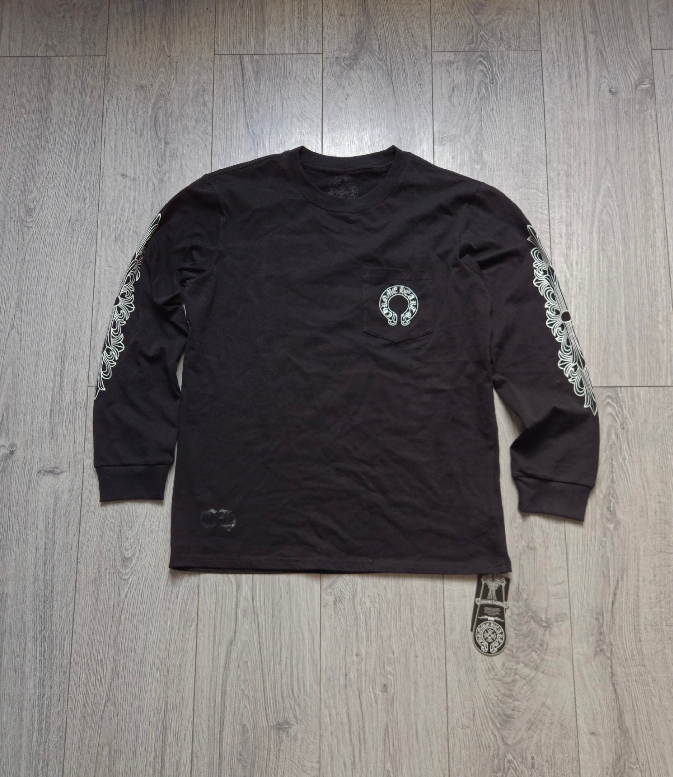 Chrome hearts longsleeve, Kleding | Heren, T-shirts, Chrome Hearts, Maat 48/50 (M), Zwart, Nieuw