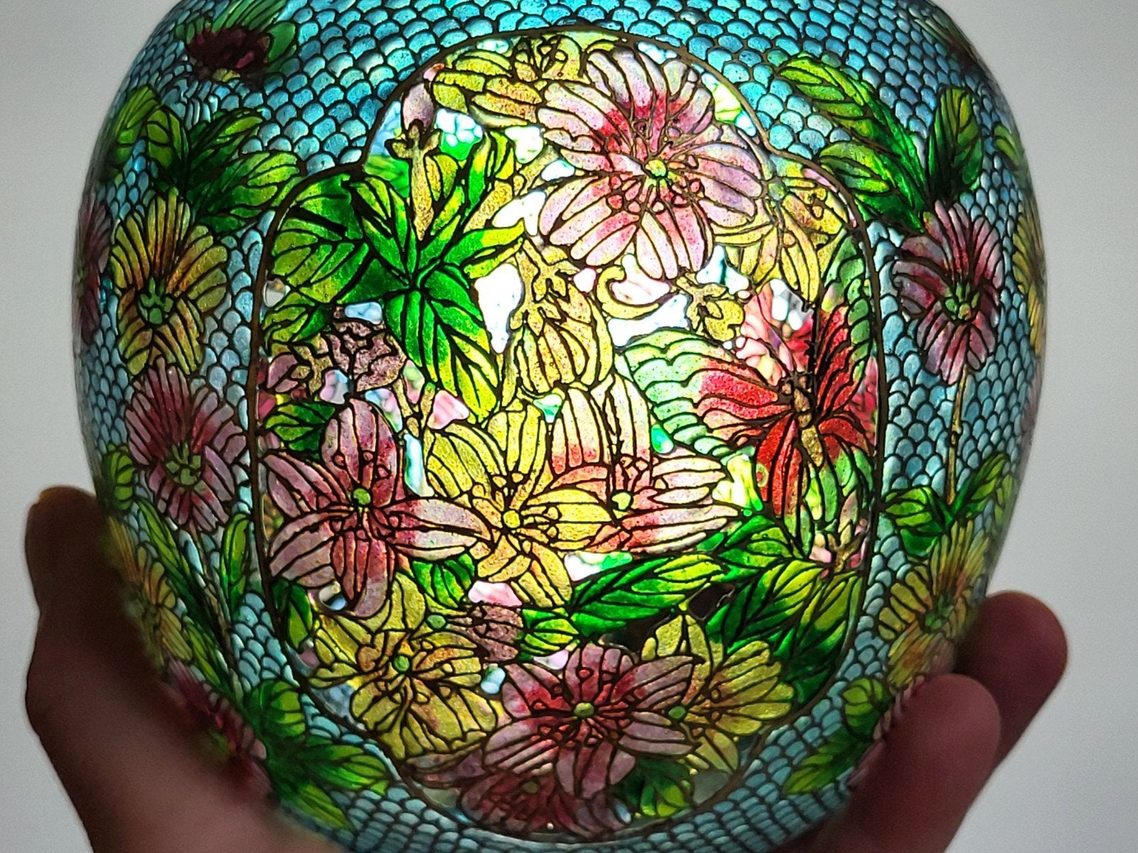 Chinese Cloisonné & Plique-à-jour Appelpot – Perfecte Staat!, Ophalen of Verzenden