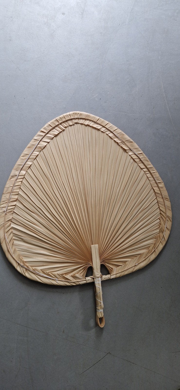 Handgemaakte palmblad waaier - Natuurlijke decoratie, Ophalen of Verzenden, Nieuw