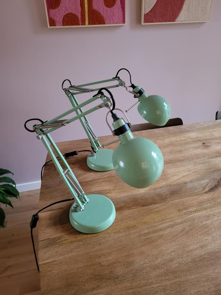 2x Ikea Forsa lamp groen, Ophalen, Minder dan 50 cm