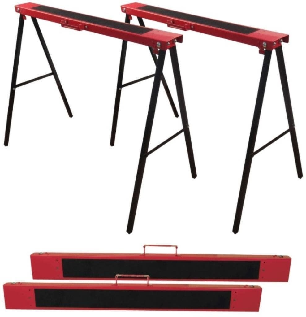 Schragenset-2dlg. – Mannesmann - 2 schragen.  Inklapbaar, -, -, Nieuw, Ophalen of Verzenden