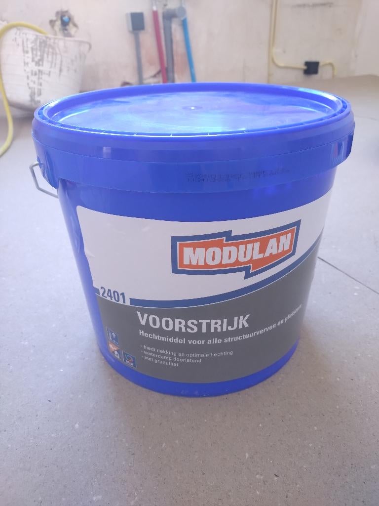 MODULAN 2401 Voorstrijk voor structuurverf en pleister 10 l, Doe-het-zelf en Verbouw, Verf, Beits en Lak, Ophalen, Wit, Nieuw
