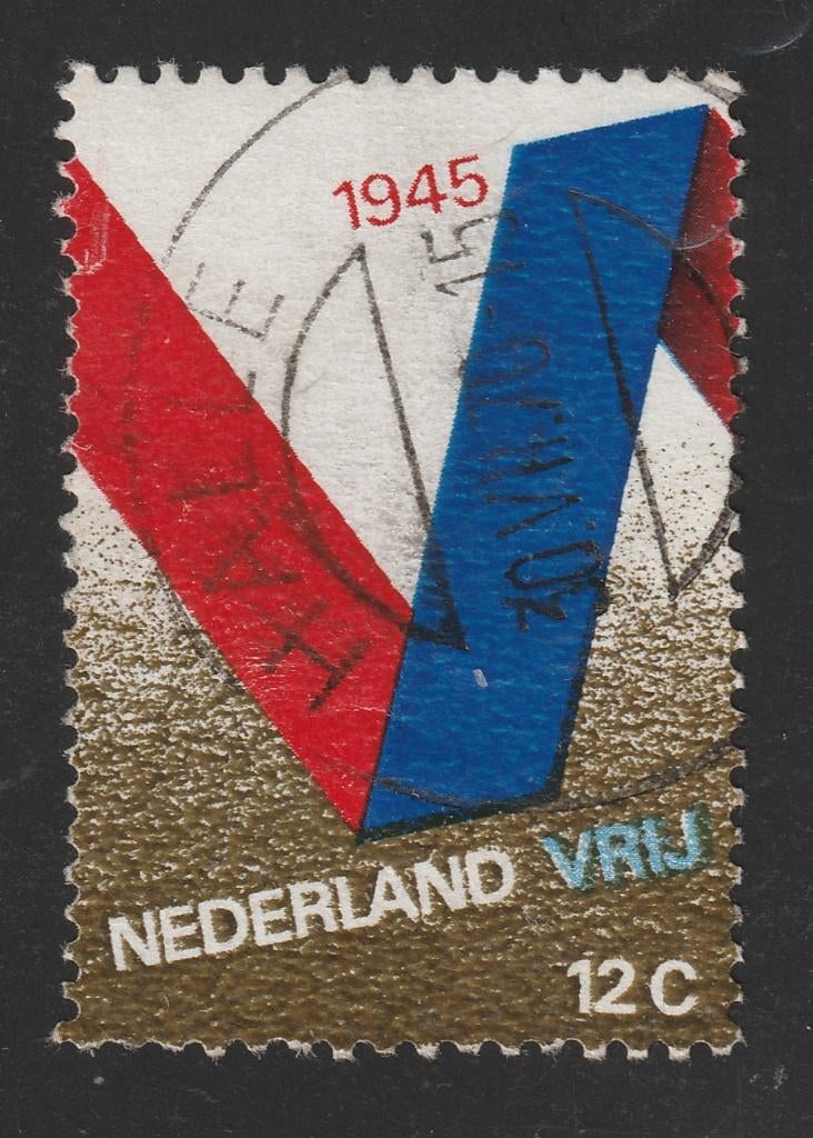 nvph 970 met openbalkstempel Halle (10391), Postzegels en Munten, Postzegels | Nederland, Ophalen of Verzenden, Na 1940, Gestempeld