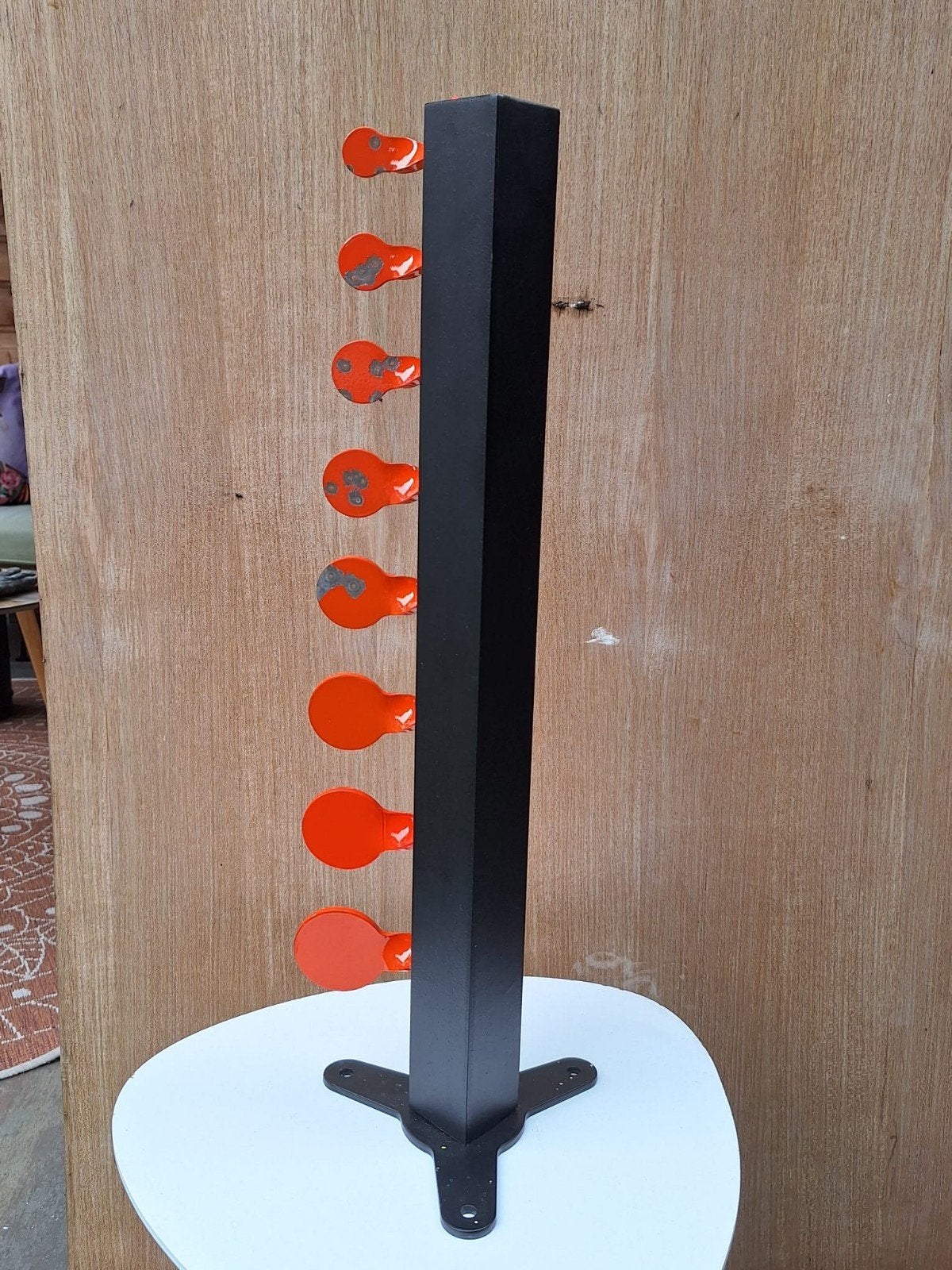 Stalen Schietboom 5 mm – Heavy Duty met 8 Doelen, Ophalen
