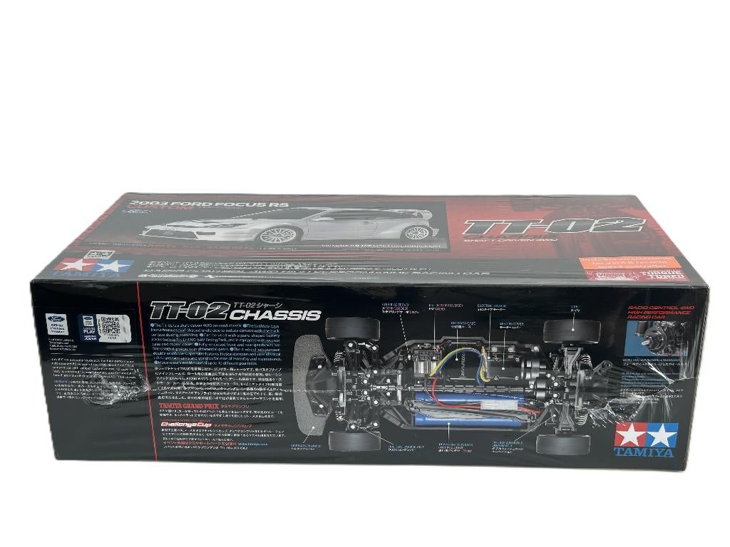 Tamiya 58724 1:10 RC Ford Focus RS Custom TT-02, Hobby en Vrije tijd, Modelbouw | Radiografisch | Auto's, Elektro, Nieuw, Ophalen of Verzenden