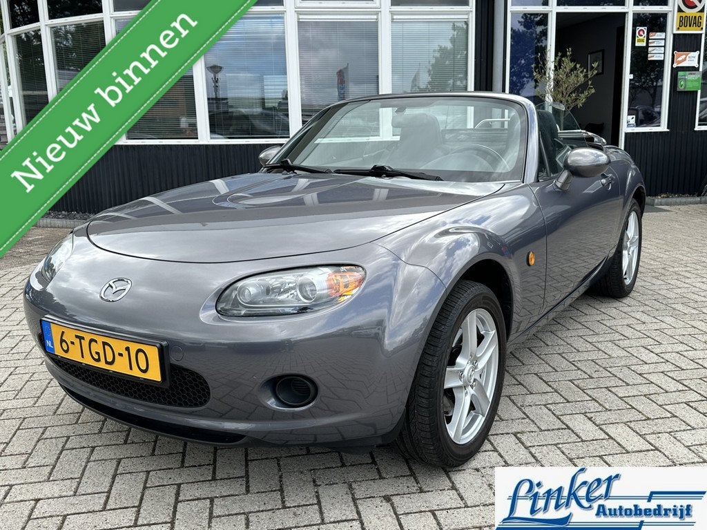 Mazda MX-5 1.8 Exclusive Nette auto!, Auto's, Keurmerk '100% Onderhouden', Gebruikt, Zwart, 4 cilinders