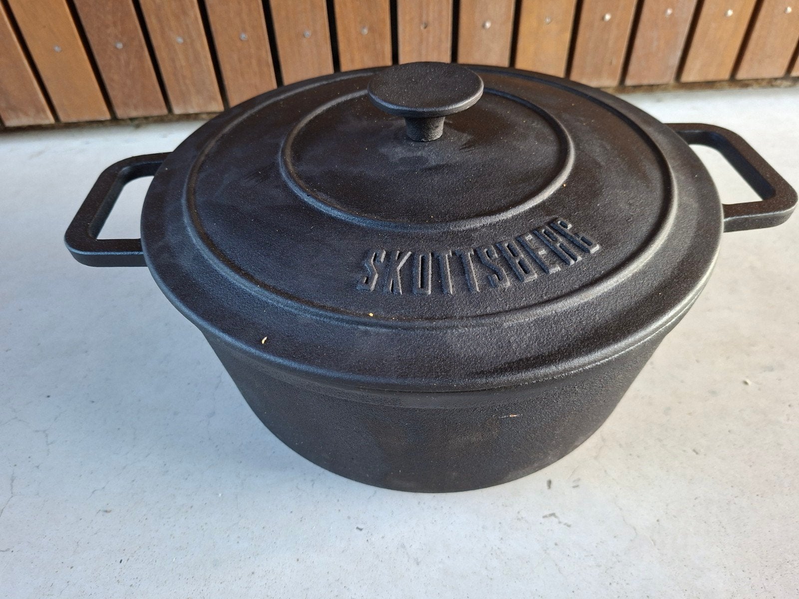Skottsberg Gietijzeren Braadpan - Onverwoestbaar, Ophalen, Zo goed als nieuw, Geschikt voor barbecue, Overige merken