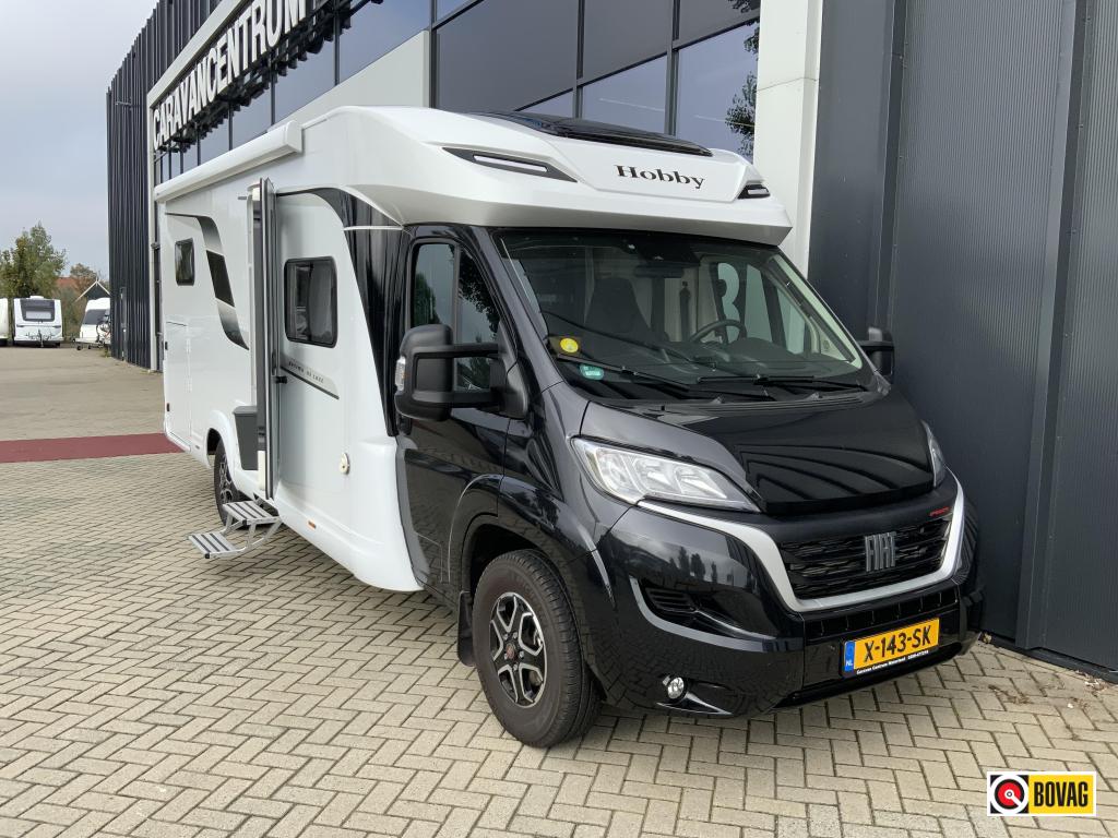 Hobby Optima De Luxe T75 HGE 2e Pinksterdag open, Caravans en Kamperen, Automaat, Standaard zit, Ringverwarming, Fiat