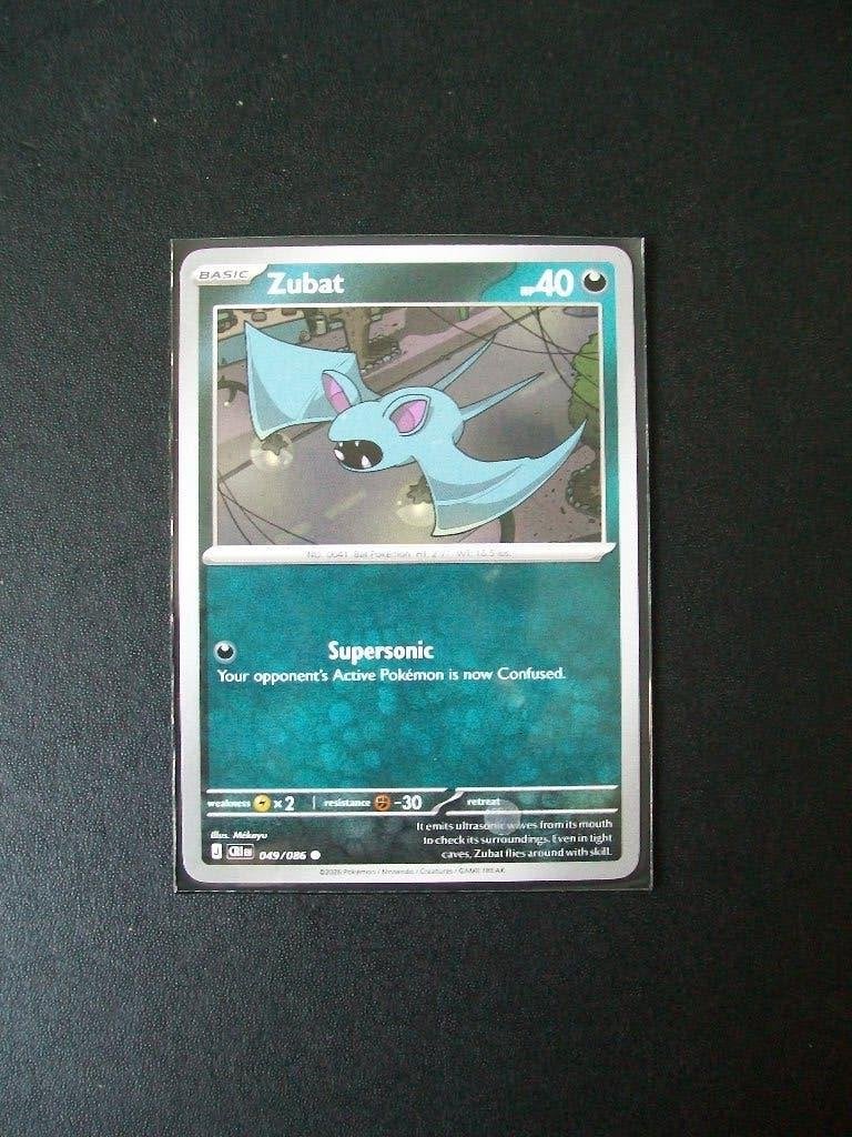 2975: Nieuwe Pokemon Kaart ZUBAT HP 40 (049/086), Verzenden, Nieuw, Losse kaart