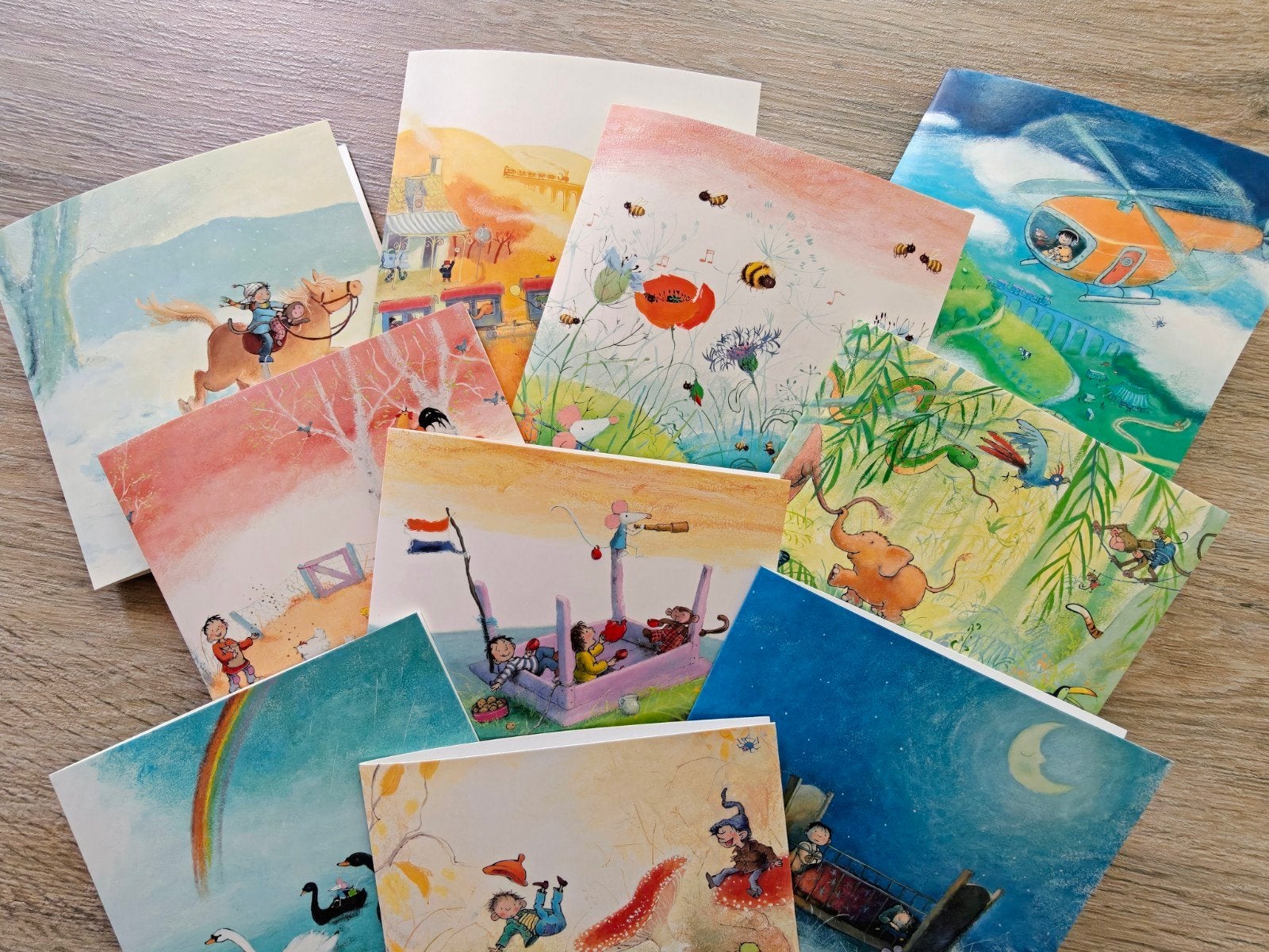 Luxe kinderkaarten per set van 10, Ophalen of Verzenden, Nieuw
