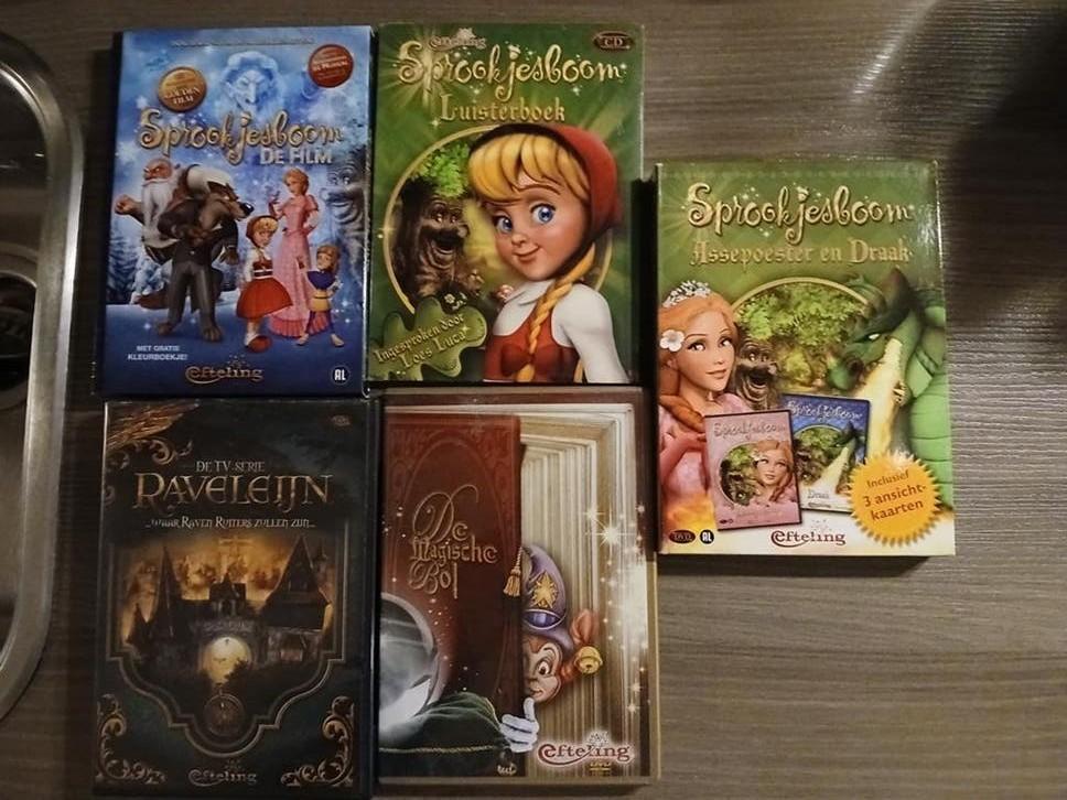Efteling dvd s en 1 cd tita tovenaar nieuw, Alle leeftijden, Verzenden, Nieuw in verpakking