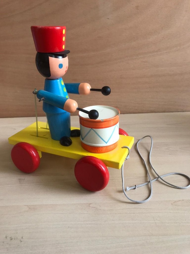Miva Trekfiguur Soldaat 21 cm, Ophalen of Verzenden, Gebruikt