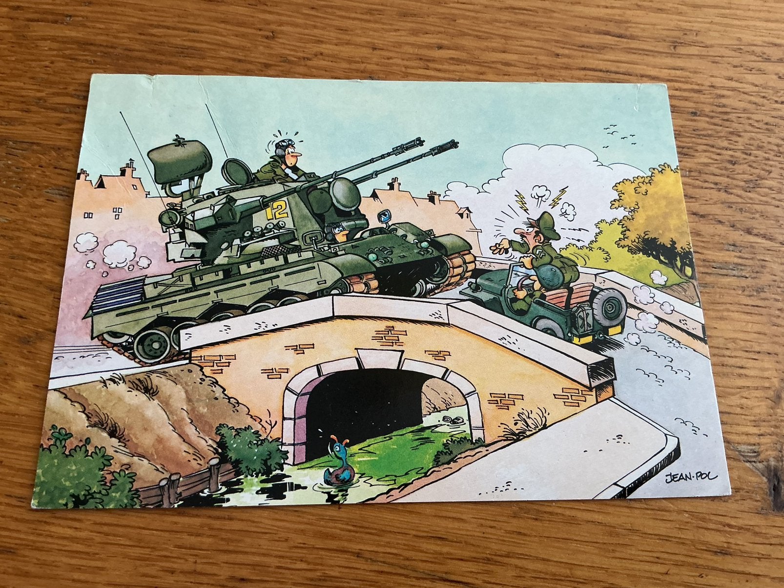 O570 militair humor Illustrator, Ophalen of Verzenden, Overige thema's