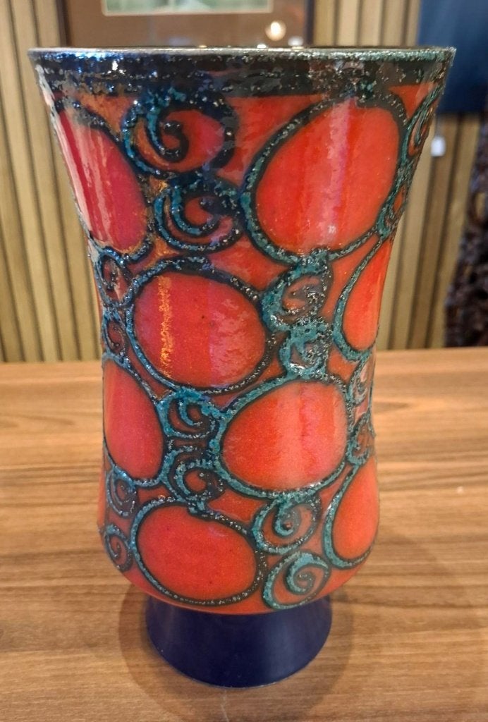 Fat lava vaas, Ophalen of Verzenden, Zo goed als nieuw, 27 cm