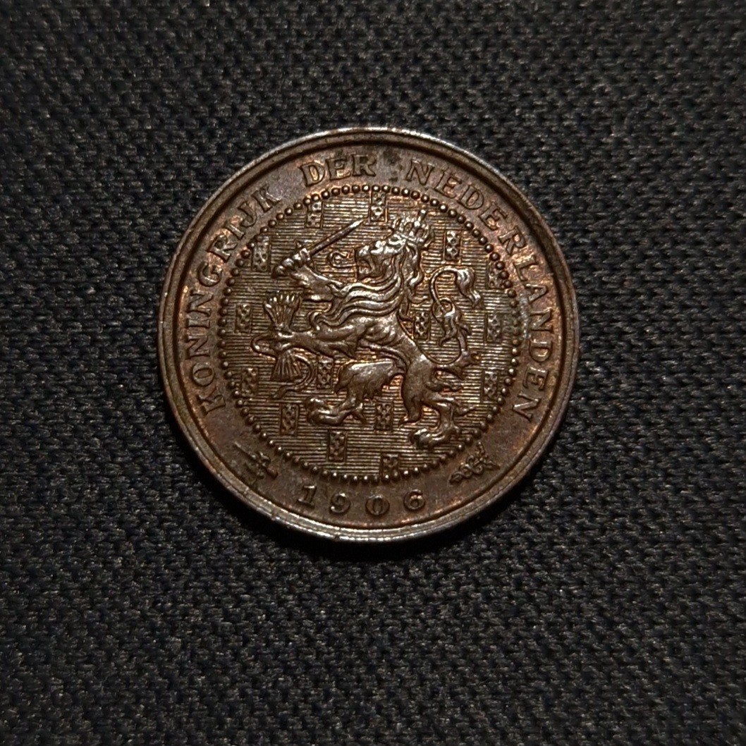 1/2 cent 1906, Verzenden, Koningin Wilhelmina, Overige waardes, Losse munt