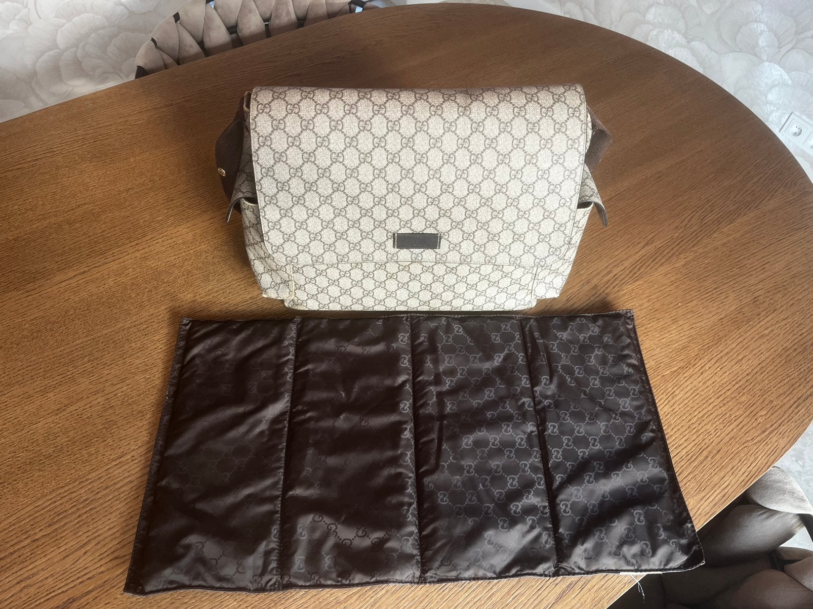 Gucci Luiertas, Bruin, Gebruikt, Gucci, Schoudertas functie